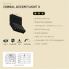 Novarail Gimbal Accent Light 5 Black