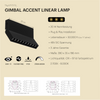 Novarail Gimbal Accent Light 10 Black