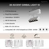 Novarail 3D Gimbal Accent Light 5 White