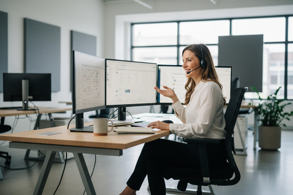 Technischer support am telefon